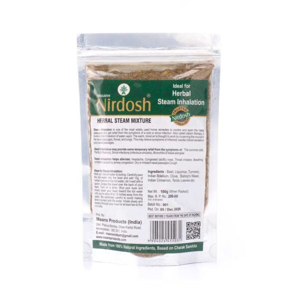 Nirdosh Herbal Steam Mixture